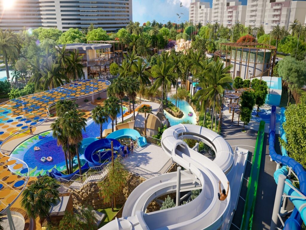 grand hyatt dubai vorschaubild neuer wasserpark ab 2025 mit rutschen und pools