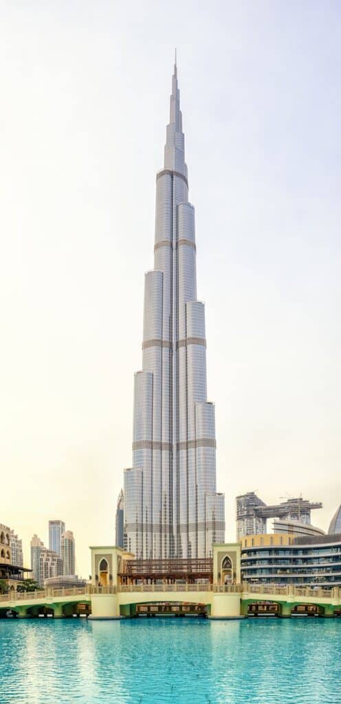 Burj Khalifa Portrait Burj Lake