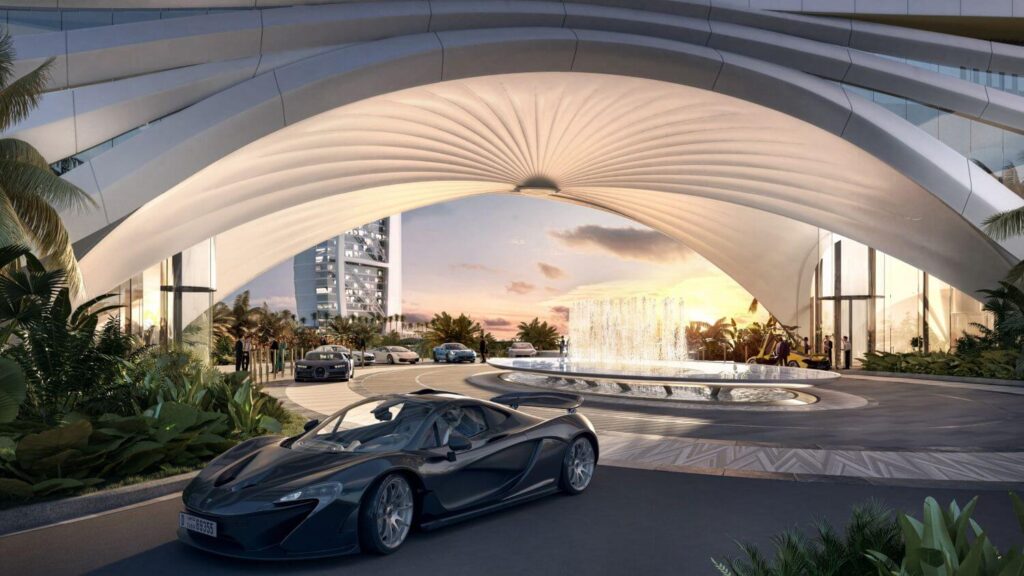 Jumeriah Marsa Al Arab Dubai eingang luxusauto