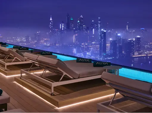 Aura Sky Pool in Dubai - AIN DUBAI VIEW 1. Reihe